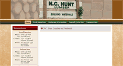 Desktop Screenshot of nchuntlumber.com