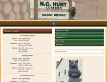 Tablet Screenshot of nchuntlumber.com